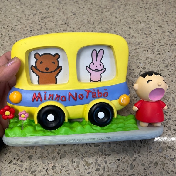 Sanrio Minna No Tabo Anime Boy Manga Figure Photo Frame Picture Room Decor Bus - Picture 4 of 8